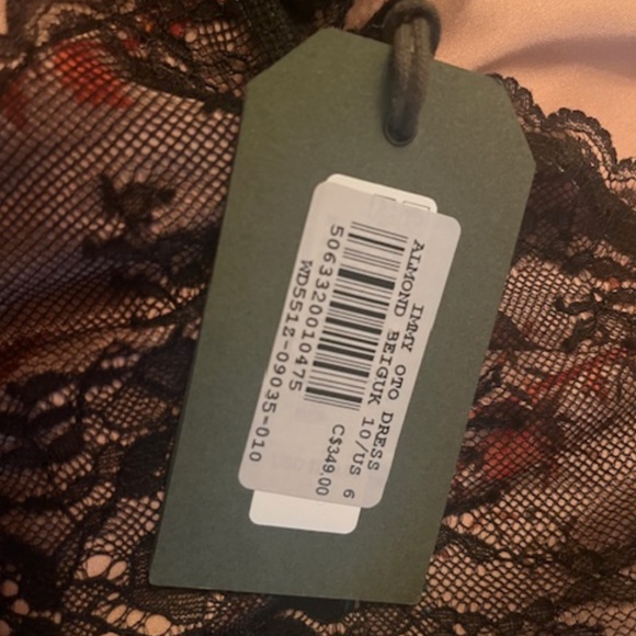 AllSaints Immy Oto Dress, Size 6 - Picture 3 of 3